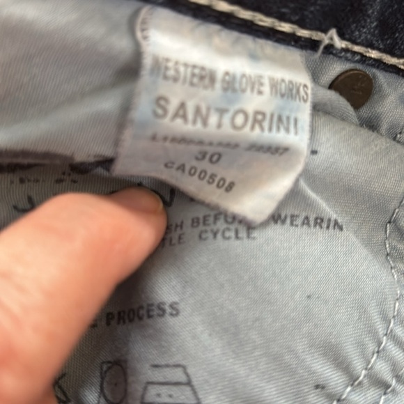 Silver Jeans Santorini Cropped Capri Stretch Low Rise Jean 30X25 Medium Wash - Picture 5 of 6